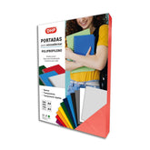 PORTADA PP 0,45 MM TRANSPARENTE A4 18 ROJO P/100 | 100 UNIDADES | (DHP COMERPA SLU)